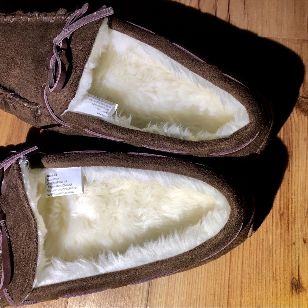 NEW Sonoma House Slippers Shoes Brown Womens NWOT - Picture 8 of 13